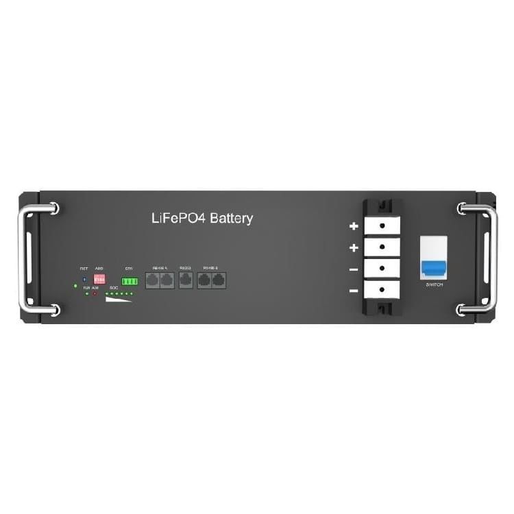 2560Wh 51.2V DC रैक माउंट Lifepo4 बैटरी औद्योगिक वाणिज्यिक ऊर्जा भंडारण के लिए